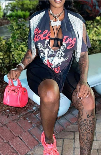 Rolling Stones Baddie Top - Baddie Kouture Boutique 