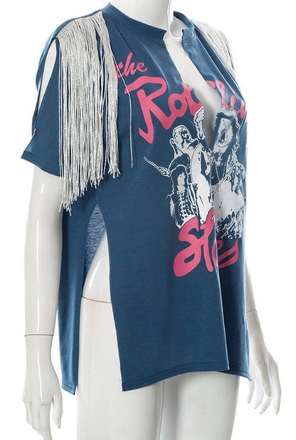 Rolling Stones Baddie Top - Baddie Kouture Boutique 