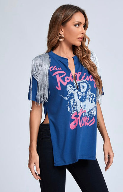 Rolling Stones Baddie Top - Baddie Kouture Boutique 