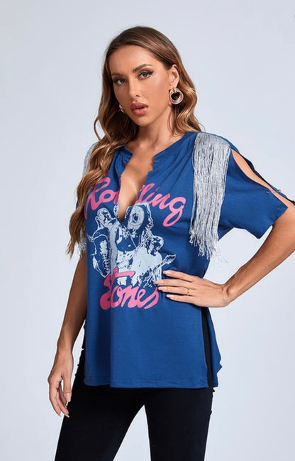 Rolling Stones Baddie Top - Baddie Kouture Boutique 