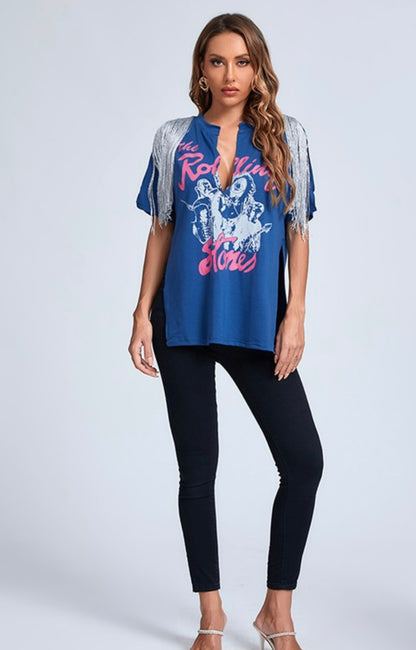 Rolling Stones Baddie Top - Baddie Kouture Boutique 