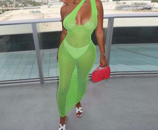 Fish Net Baddie Dress - Baddie Kouture Boutique 