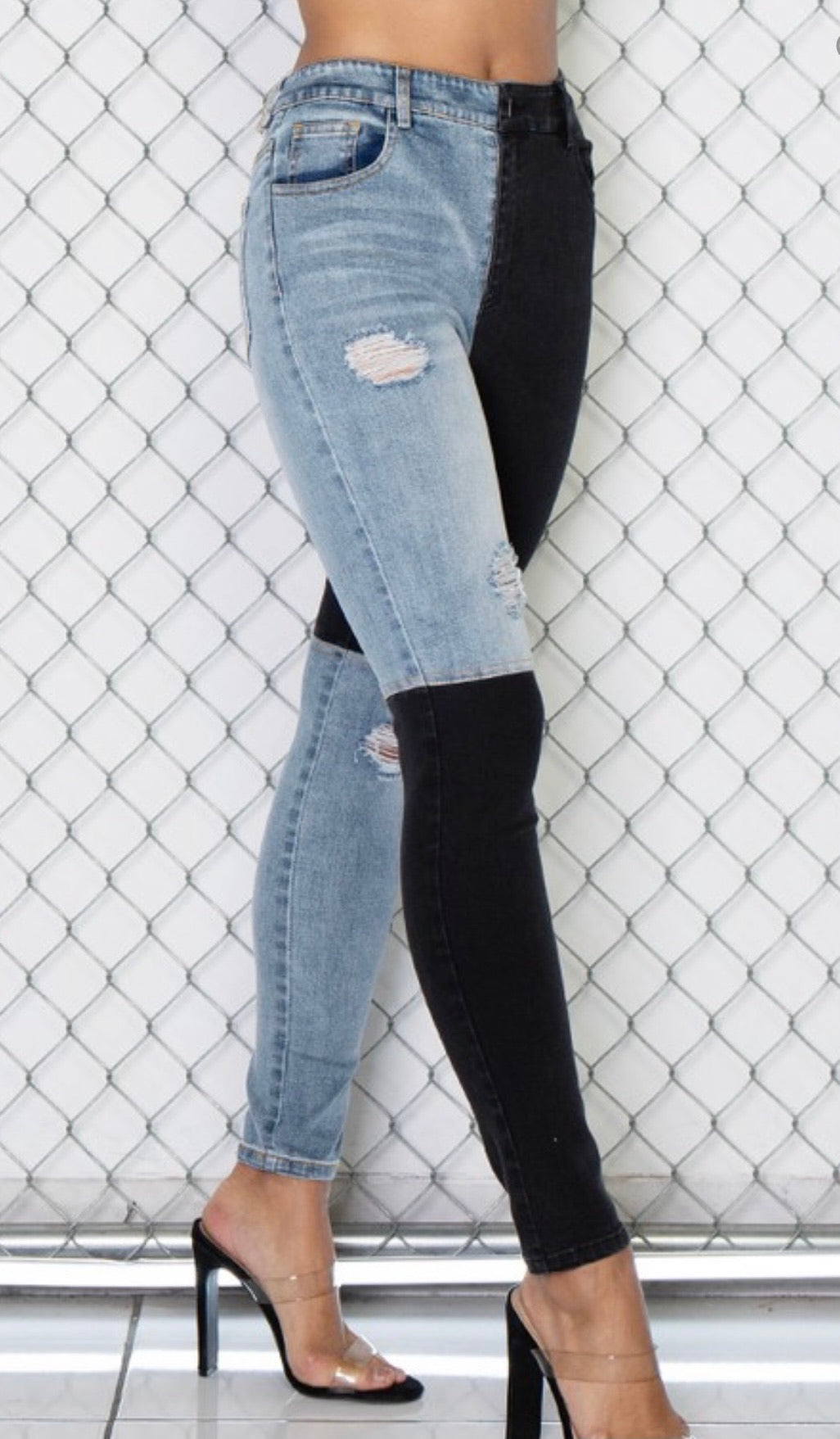 Patch Work Baddie Jeans - Baddie Kouture Boutique 