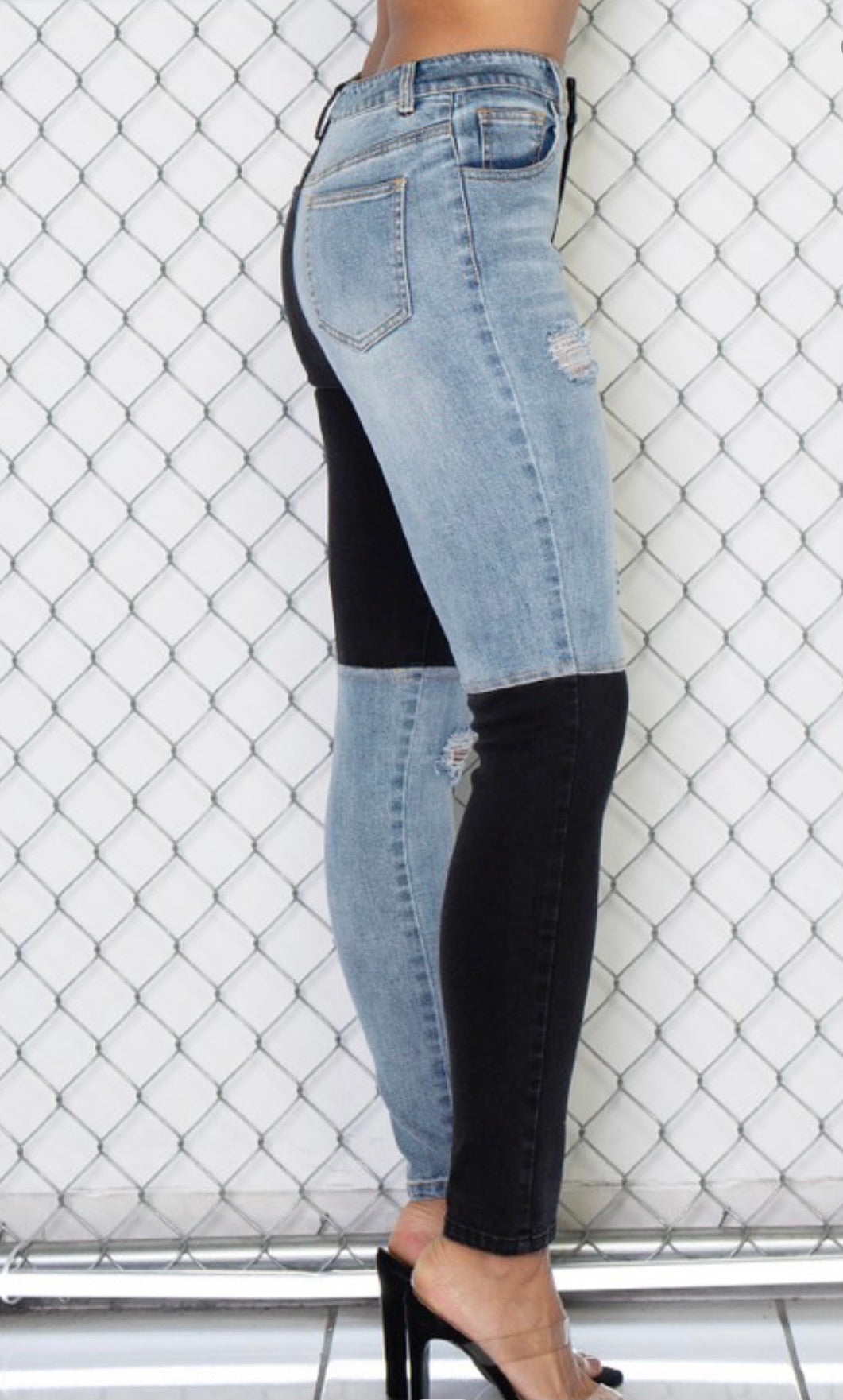 Patch Work Baddie Jeans - Baddie Kouture Boutique 