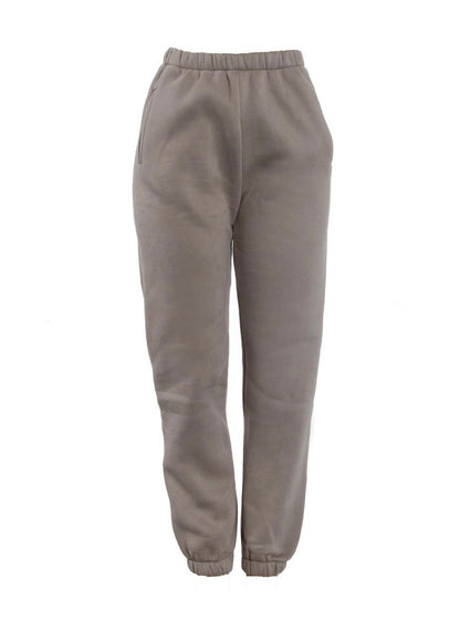 Baddie Plush High Waist Sweat Pants - Baddie Kouture Boutique 