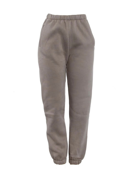 Baddie Plush High Waist Sweat Pants - Baddie Kouture Boutique 