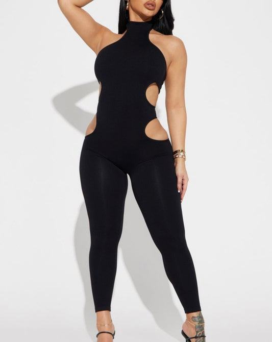 Delia Baddie Cutout Jumpsuit - Baddie Kouture Boutique 