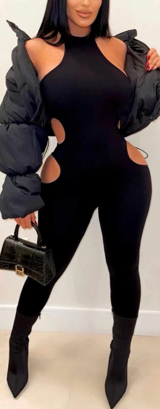 Delia Baddie Cutout Jumpsuit - Baddie Kouture Boutique 
