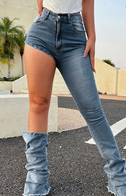 Baddie Stacked Jeans - Baddie Kouture Boutique 