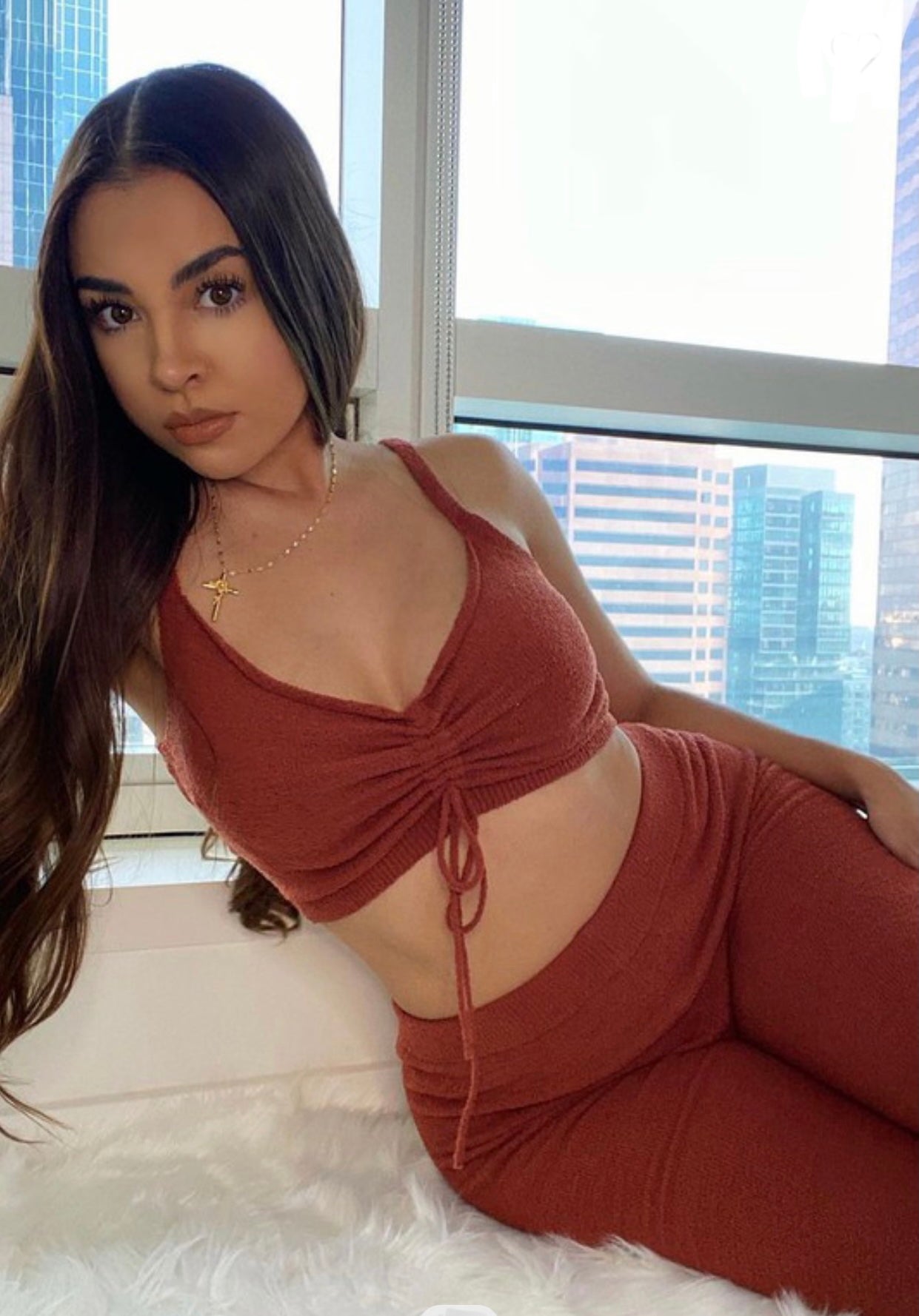 Dreamy Baddie Fuzzy Two-Piece Set - Baddie Kouture Boutique 