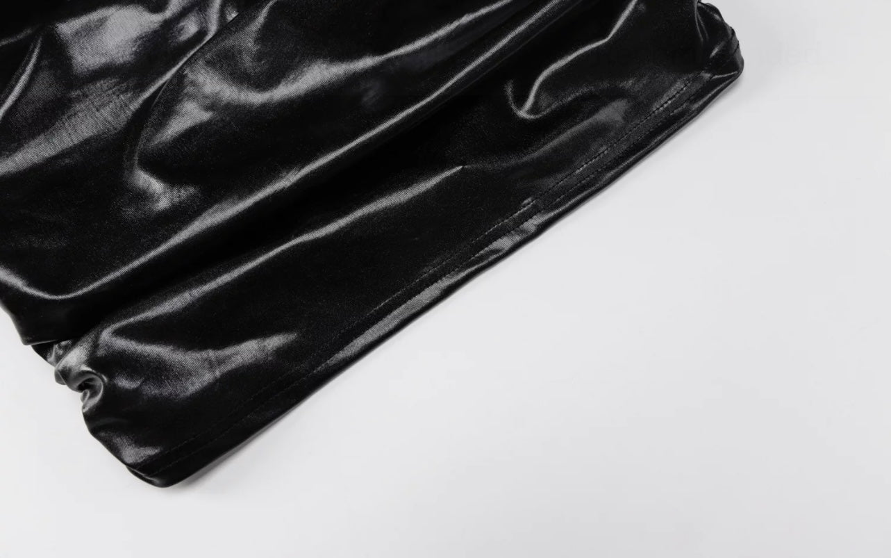 Fatima Leather Dress - Baddie Kouture Boutique 
