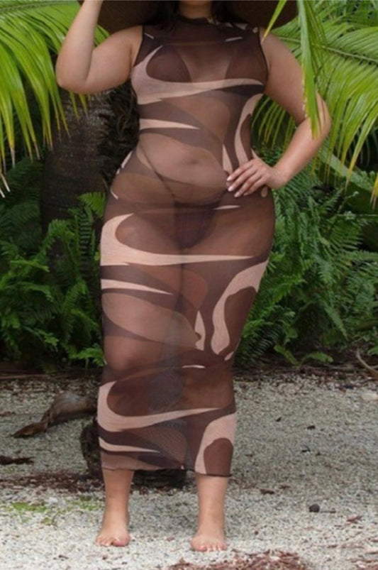 Royal Baddie Mesh Dress - Baddie Kouture Boutique 