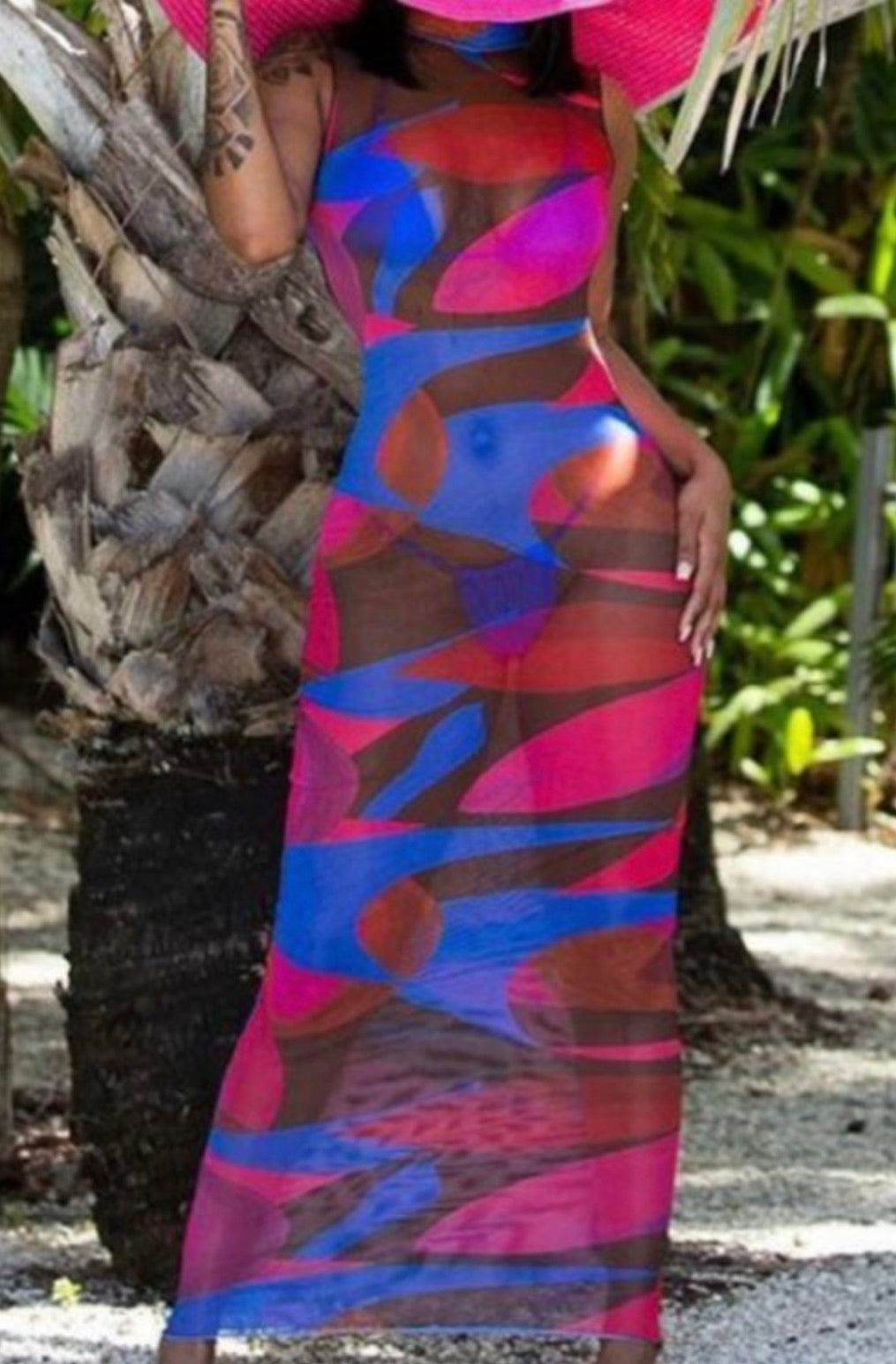Royal Baddie Mesh Dress - Baddie Kouture Boutique 