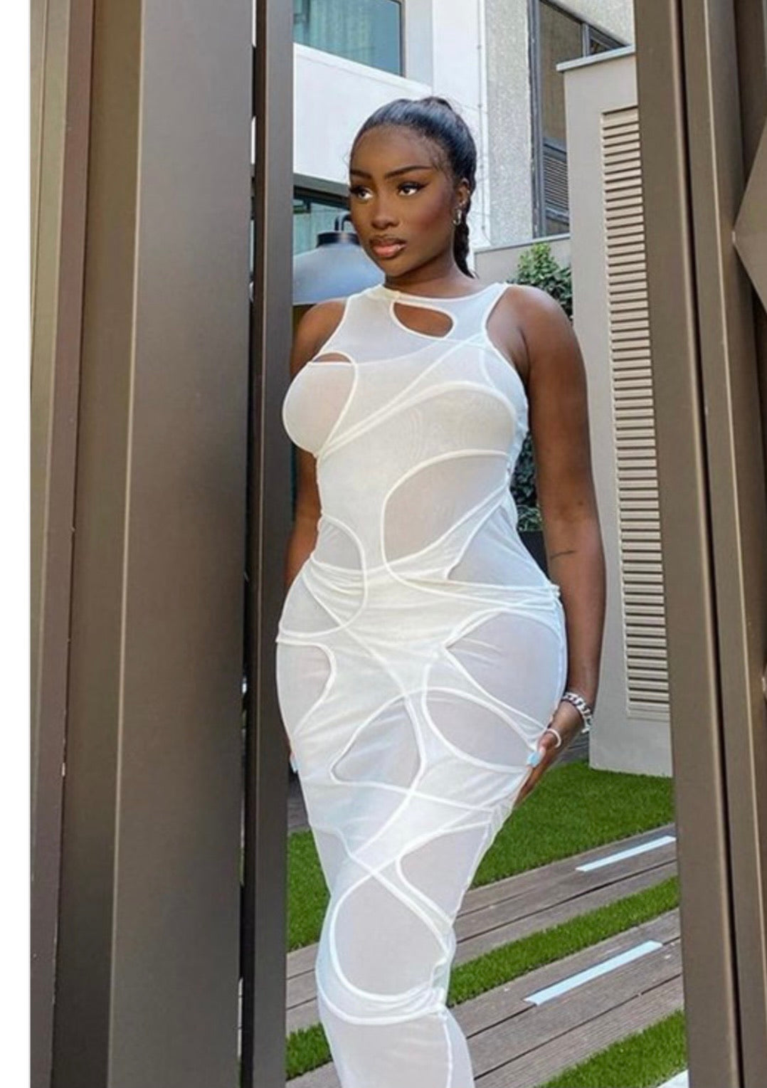 Pure Baddie Mesh Dress - Baddie Kouture Boutique 