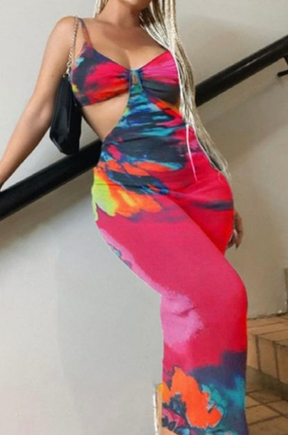 Hot Girl Summer Floral Dress - Baddie Kouture Boutique 