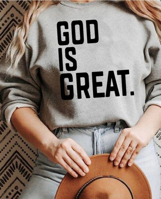 God Is Great Baddie Sweater - Baddie Kouture Boutique 