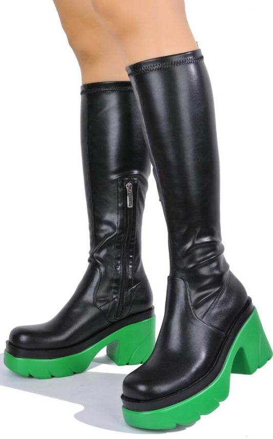 Lush Baddie Calve Boots - Baddie Kouture Boutique 