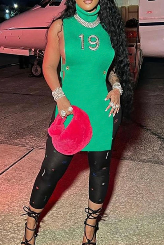 Lucky Lady Baddie Mock Tunic - Baddie Kouture Boutique 