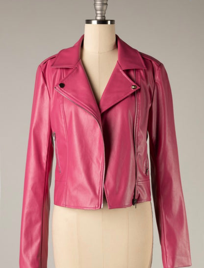 Roseus Baddie Leather Jacket - Baddie Kouture Boutique 