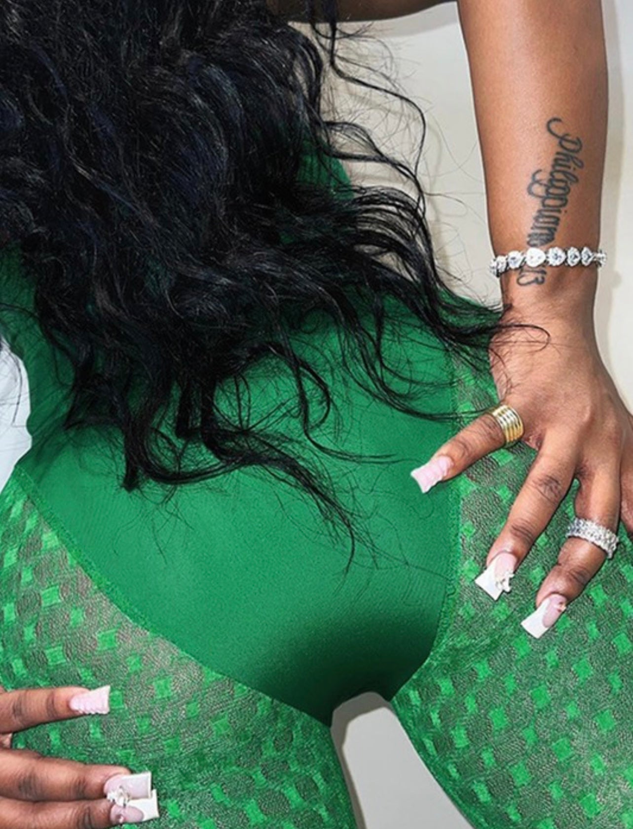 Emerald Baddie Jumpsuit - Baddie Kouture Boutique 