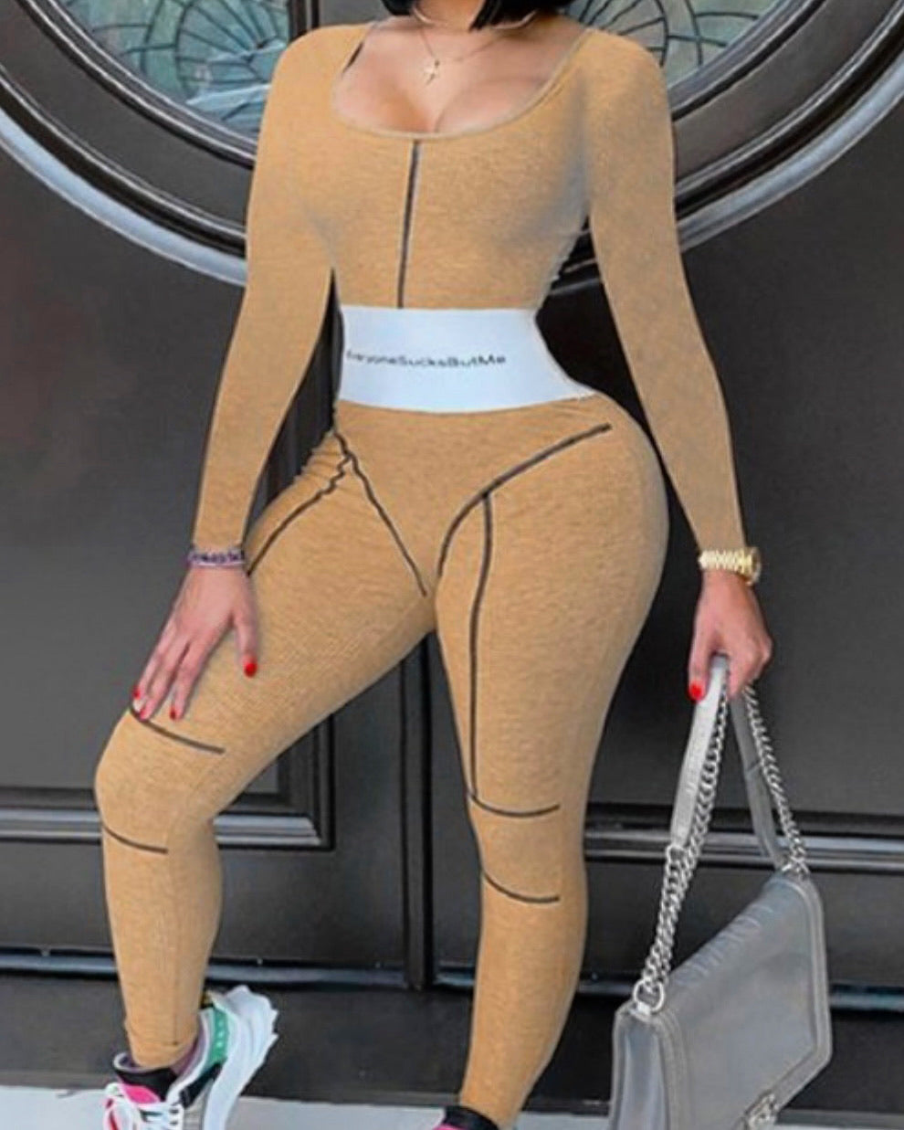 ESBM Honey Dip Jumpsuit - Baddie Kouture Boutique 