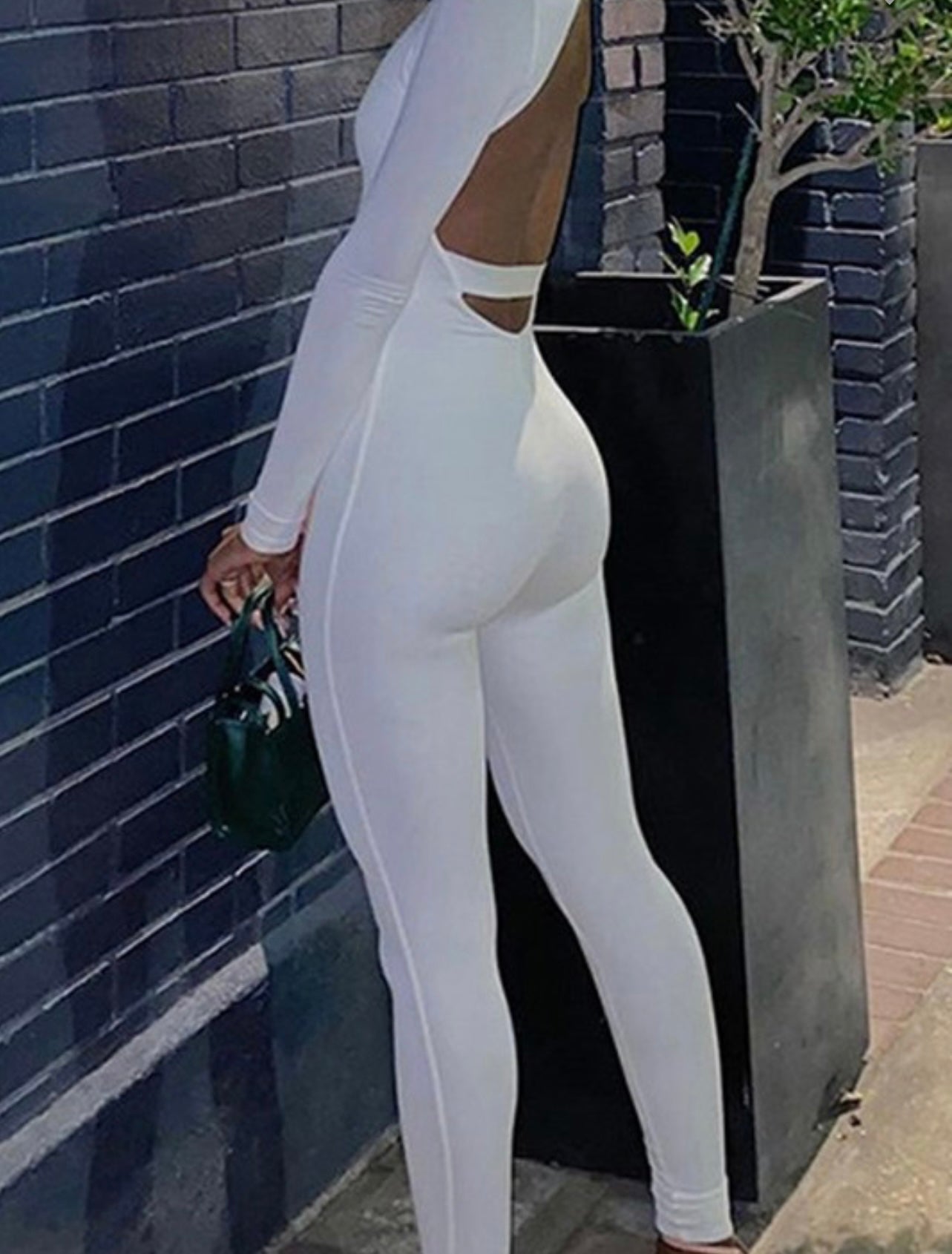Back At Cha Long Sleeve Jumpsuit - Baddie Kouture Boutique 