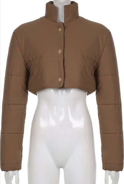 Puff Baddie Crop Jacket - Baddie Kouture Boutique 