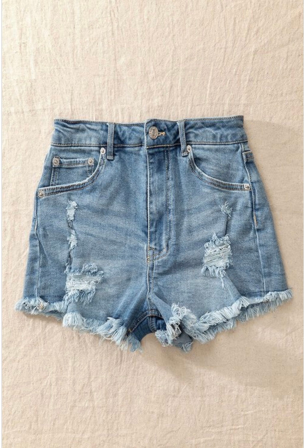 Billie Jean Light Blue Shorts - Baddie Kouture Boutique 