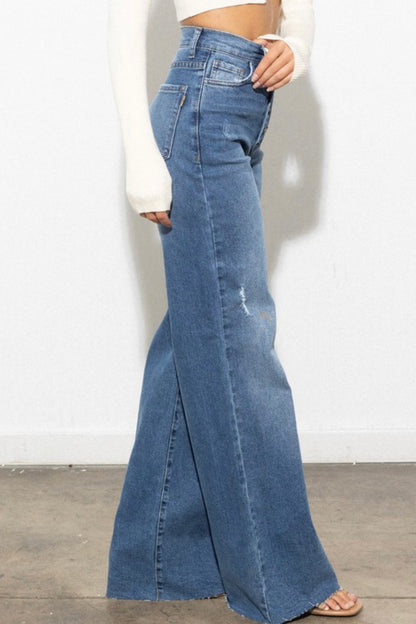 Baddie Criss Cross Jeans - Baddie Kouture Boutique 