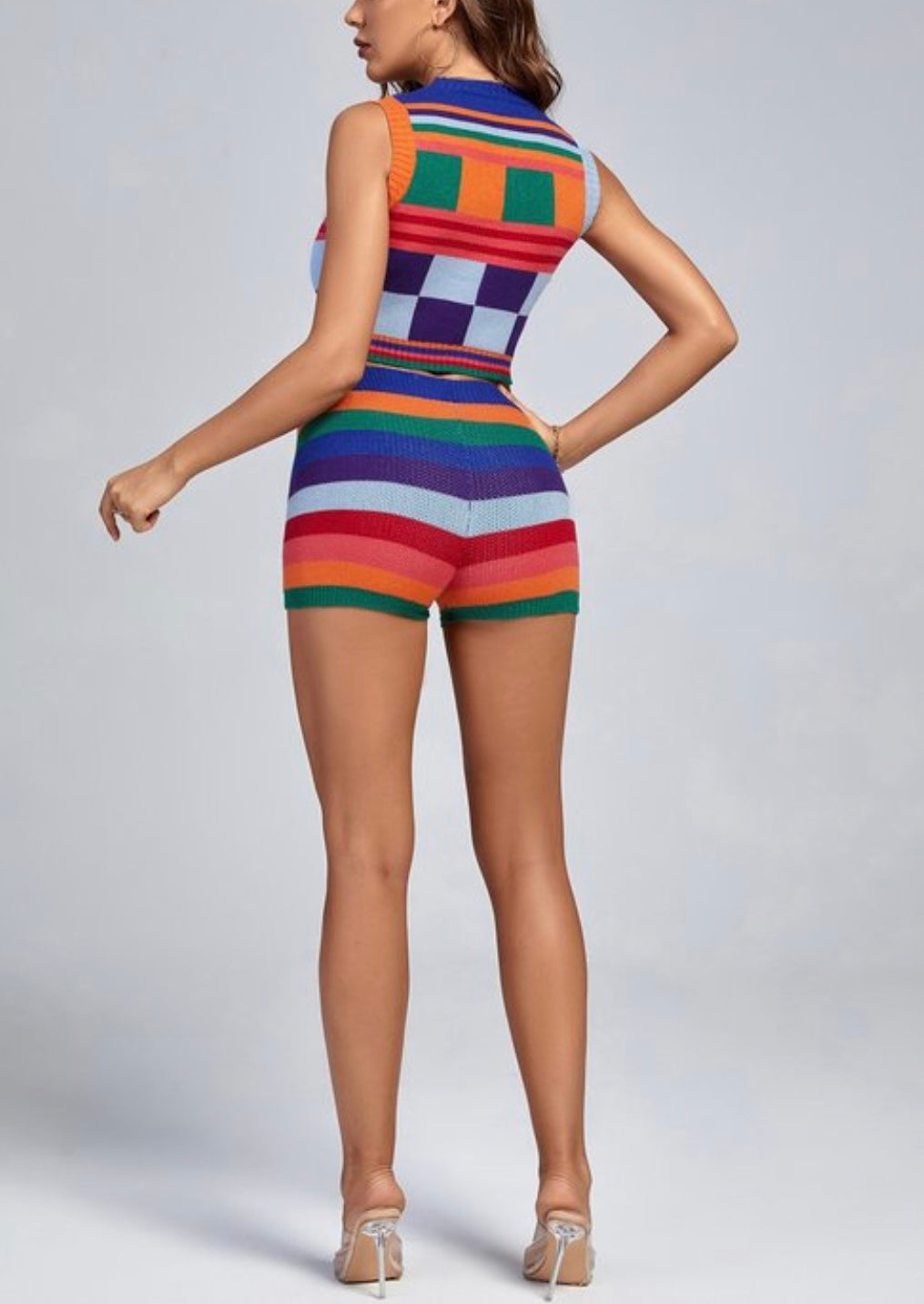 Hot Girl Knitted Baddie Shorts Set - Baddie Kouture Boutique 