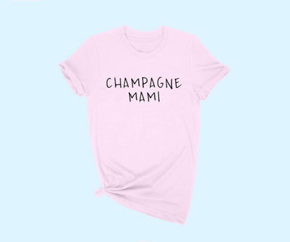 Champagne Mami Plus T-Shirt - Baddie Kouture Boutique 