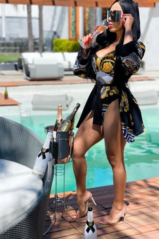 Vaca Bae Baddie Swimsuit Set - Baddie Kouture Boutique 