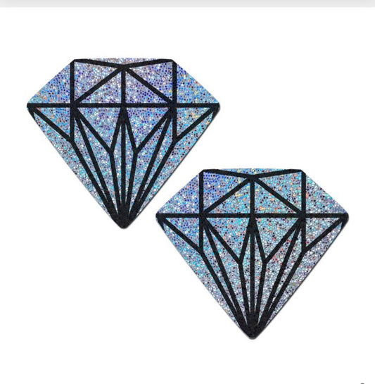 Diamond Girl Glitter Nipple Pastie - Baddie Kouture Boutique 