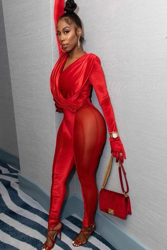 Ruby Baddie Jumpsuit - Baddie Kouture Boutique 