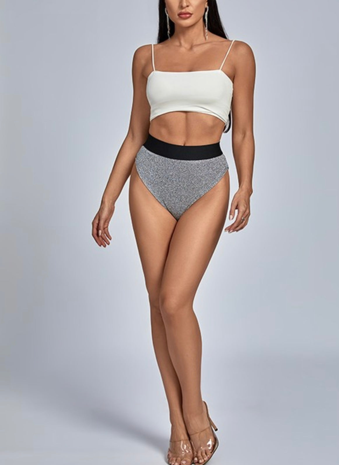 Metallic High Waist Baddie Briefs - Baddie Kouture Boutique 