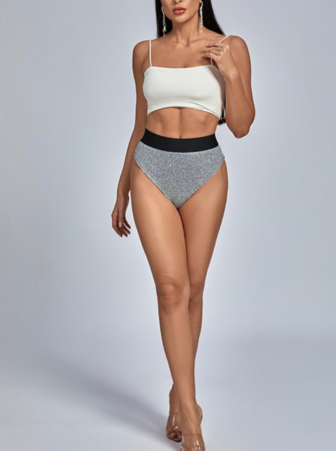 Metallic High Waist Baddie Briefs - Baddie Kouture Boutique 