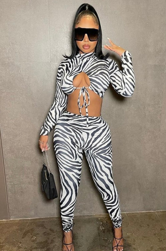 All Printed Up Baddie Two-Piece Set - Baddie Kouture Boutique 