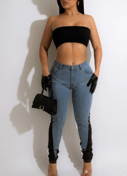 Two Side Baddie Jeans - Baddie Kouture Boutique 