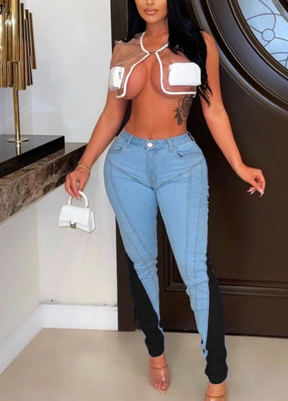 Two Side Baddie Jeans - Baddie Kouture Boutique 