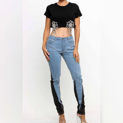 Two Side Baddie Jeans - Baddie Kouture Boutique 