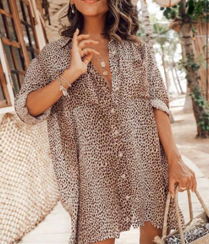 Cheetah Bad Button Front Shirt - Baddie Kouture Boutique 