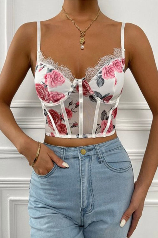 Rosa Floral Baddie Corset - Baddie Kouture Boutique 