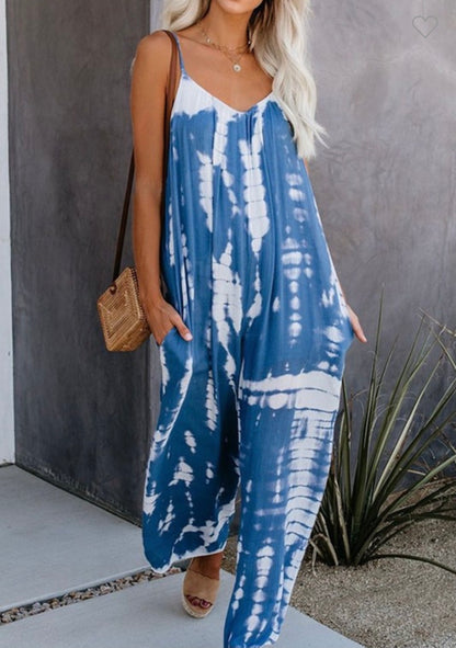 Tie Dye Baddie Jumpsuit - Baddie Kouture Boutique 