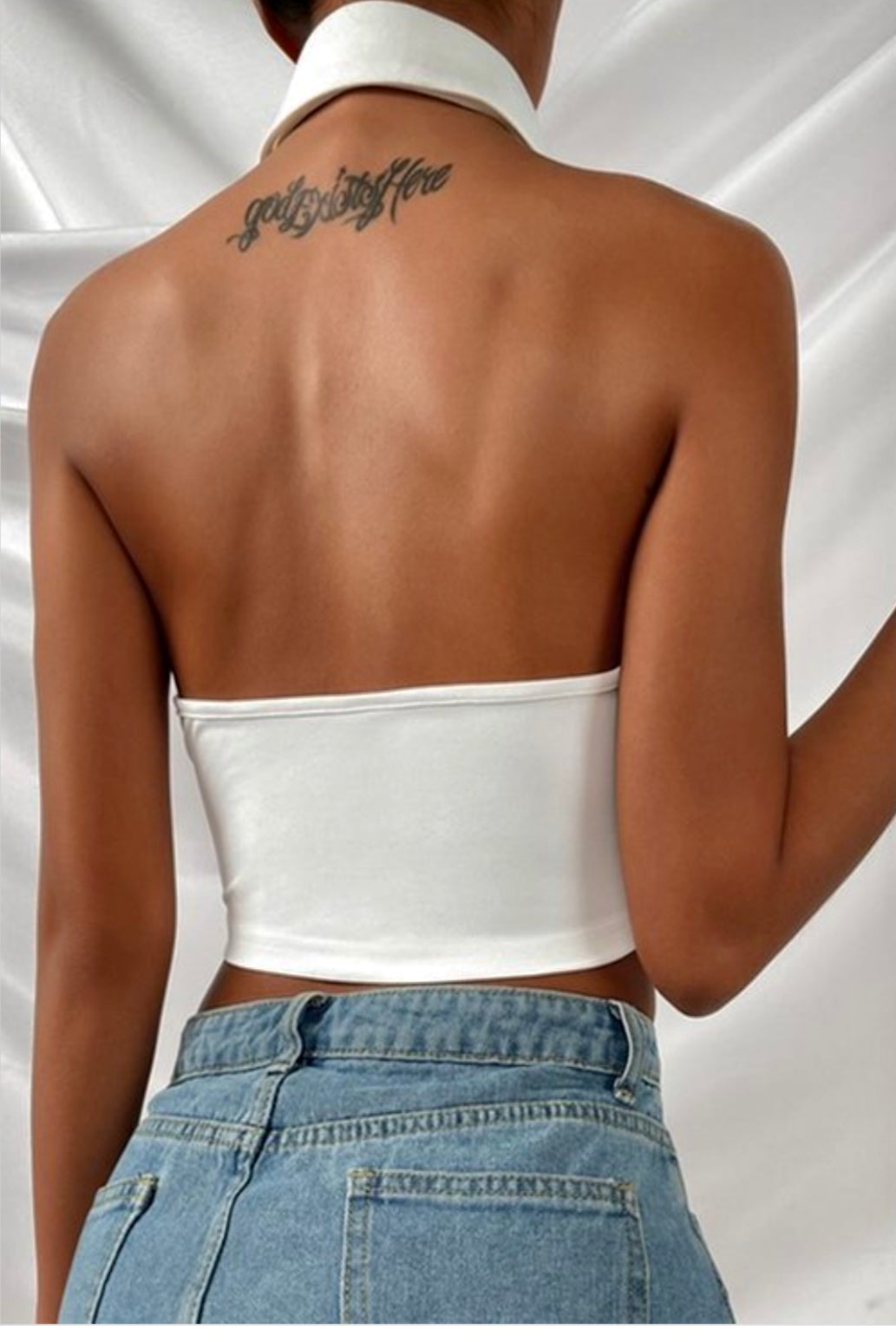 Tokyo Baddie Sleeveless Button-Top - Baddie Kouture Boutique 