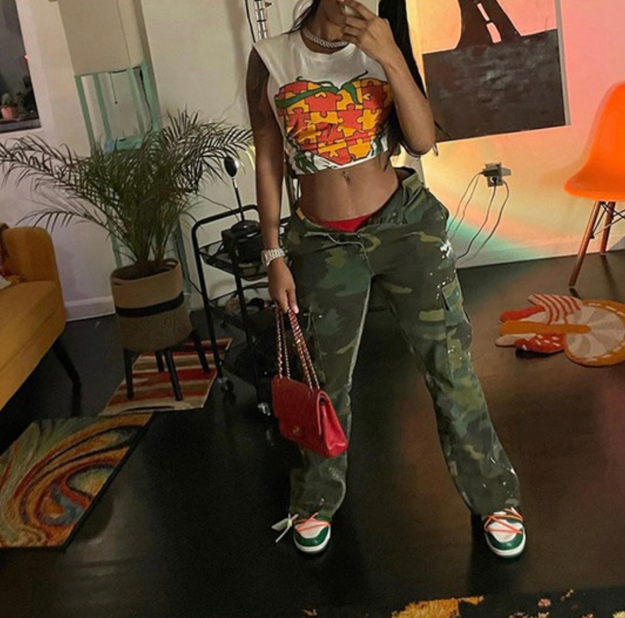 Puzzled Heart Baddie Shirt - Baddie Kouture Boutique 