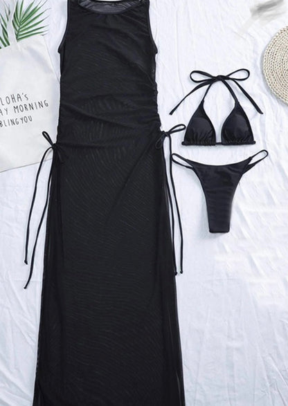 B Hottie Three-Piece Swimsuit - Baddie Kouture Boutique 