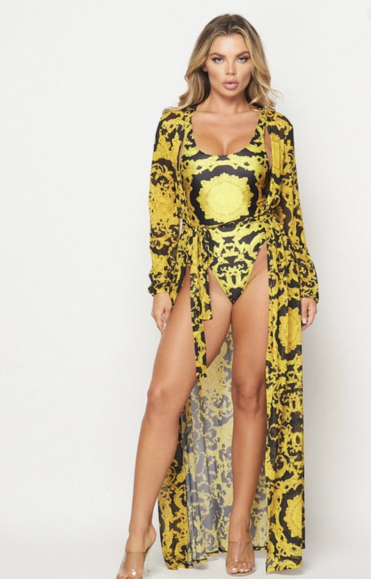 Vegas Pool Vibes Two-Piece Swimsuit - Baddie Kouture Boutique 
