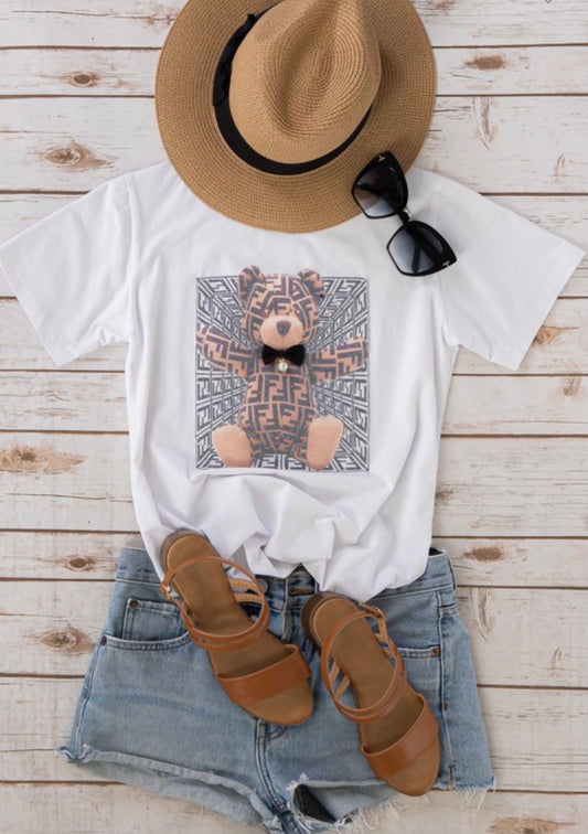Ambitions Baddie FF Bear T-Shirt - Baddie Kouture Boutique 