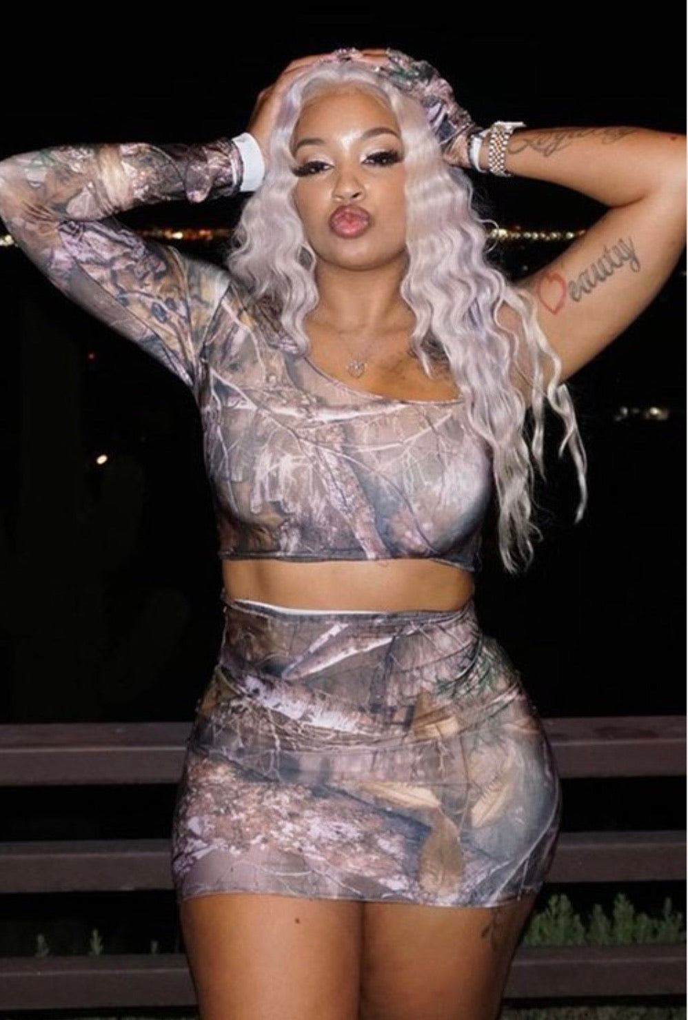 Unleashed Baddie Off Shoulder Skirt Set - Baddie Kouture Boutique 