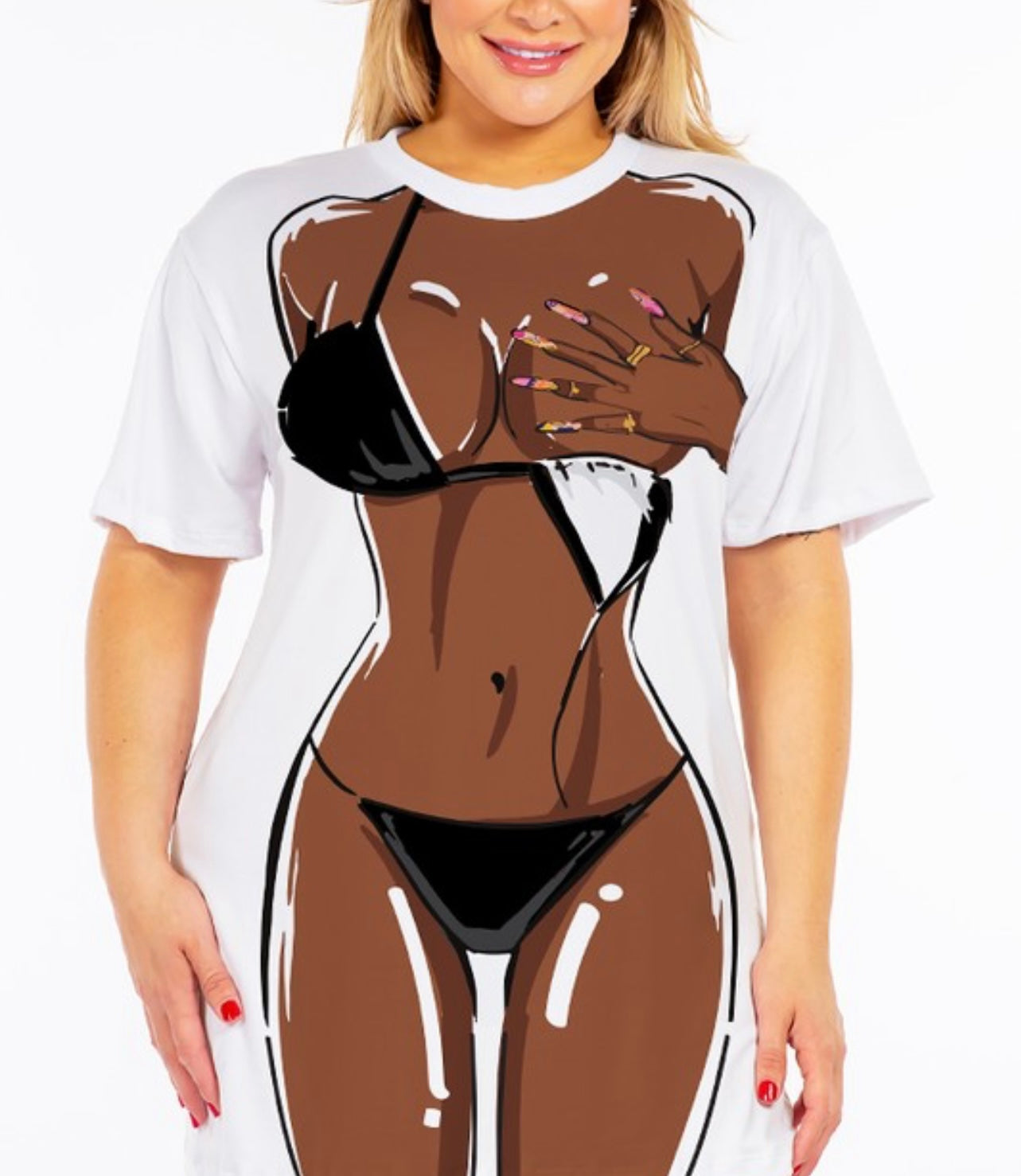 Body Bae Baddie Shirt Dress - Baddie Kouture Boutique 